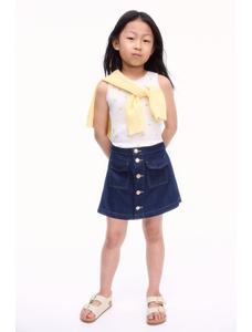 Юбка из хлопчатобумажной джинсовой ткани skort