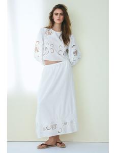 Хлопчатобумажная юбка Broderie anglaise