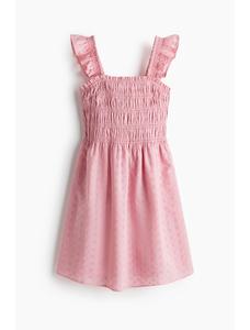 Платье broderie anglaise со складками