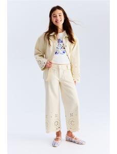 Джинсы до щиколоток Broderie anglaise