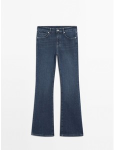 Расклешенные джинсы скинни с высокой посадкой цвет: Средний синий