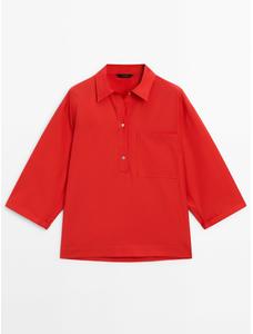 Рубашка поло цвет: Красный