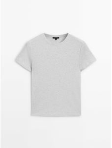Хлопковая футболка цвет: Пестро-серый
