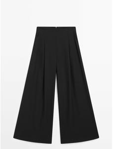Широкие брюки с защипами — Studio цвет: Черный