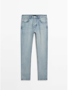 Плотные джинсы прямого кроя цвет: Индиго