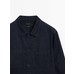 Джинсовая куртка-рубашка с карманами цвет: Полинявший синий