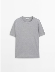 Хлопковая футболка — Studio цвет: Серый