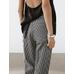 Straight fit denim trousers stripes цвет: Чернильно-синий