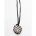 Stone net cord necklace цвет: Черный