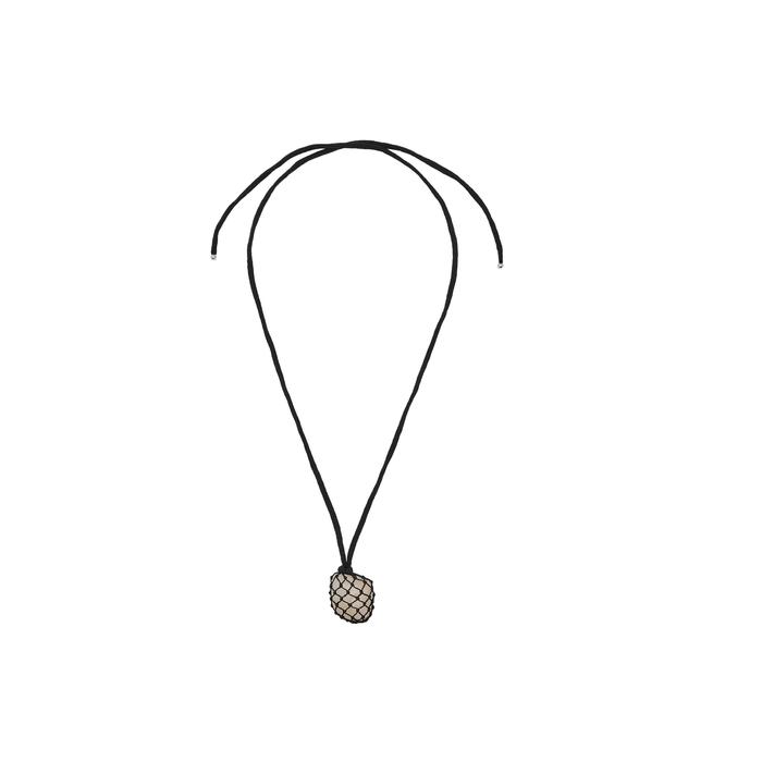 Stone net cord necklace цвет: Черный