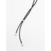 Leather cord necklace with asymmetric piece цвет: Серебряный