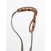 Double cord stone necklace leather цвет: Гранатовый