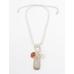 Charm necklace with stones цвет: Жемчужно-серый