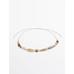 Leather cord belt with stones цвет: Жемчужно-серый