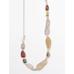 Leather cord belt with stones цвет: Жемчужно-серый