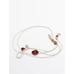 Misplaced-style leather cord belt with stones цвет: Жемчужно-серый