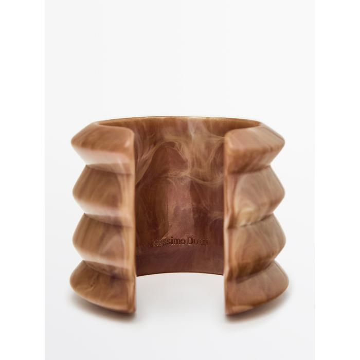 Wide seaside resin bracelet цвет: Горчично-желтый
