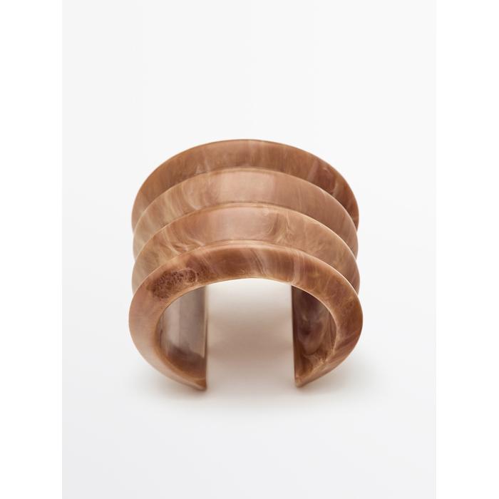 Wide seaside resin bracelet цвет: Горчично-желтый