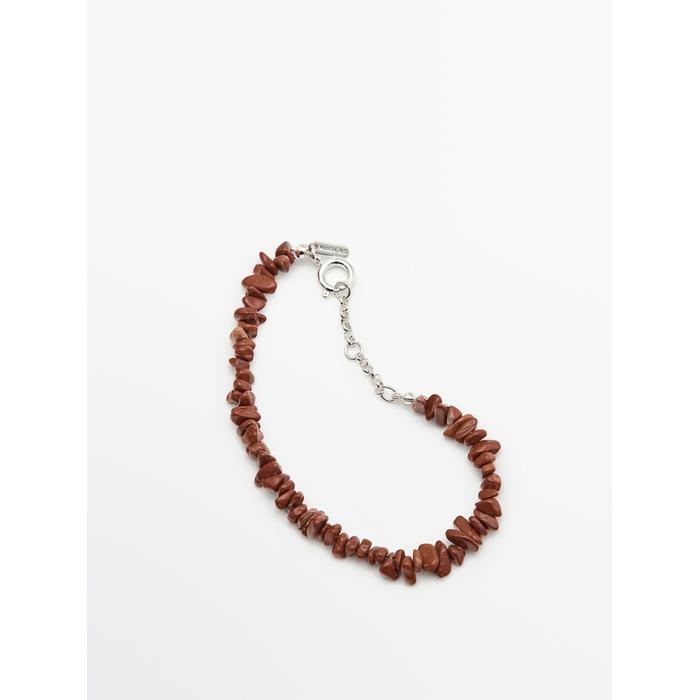Stone bracelet цвет: Гранатовый