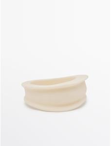 Matte resin bracelet цвет: Цвет кости