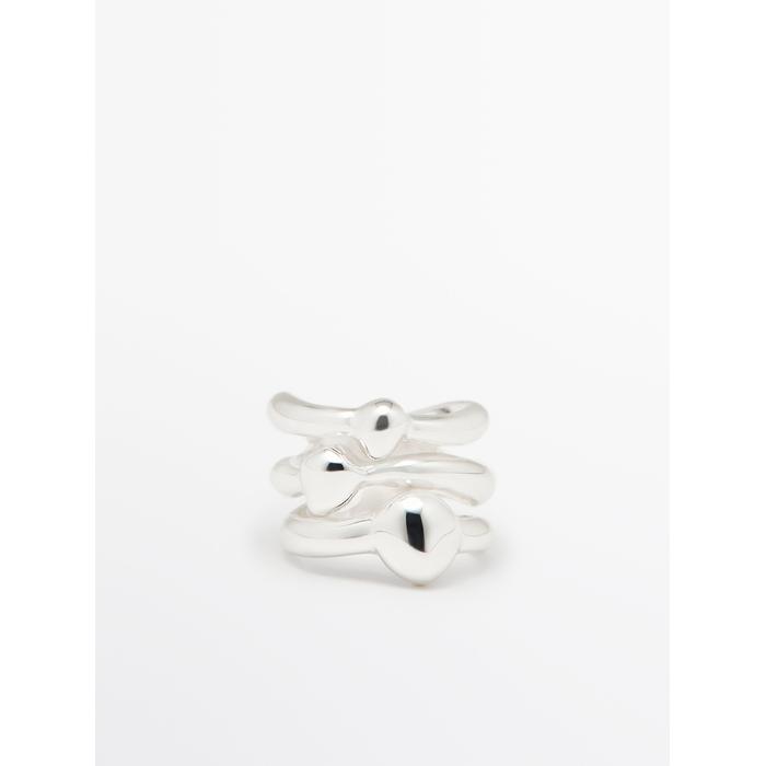 Ring irregular цвет: Серебряный