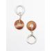 Hoop earrings with stone цвет: Горчично-желтый