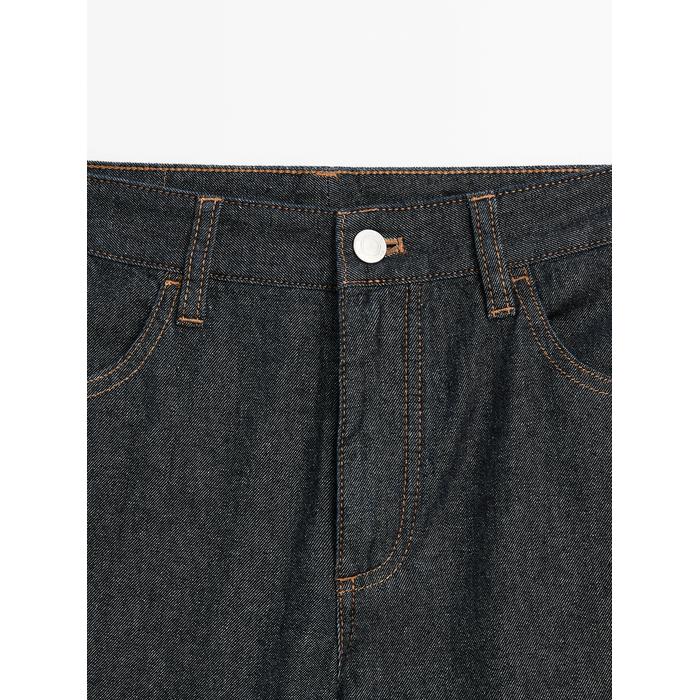 Wide leg jeans medium rise loose цвет: Темно-серый