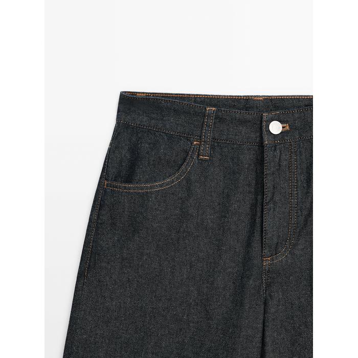 Wide leg jeans medium rise loose цвет: Темно-серый