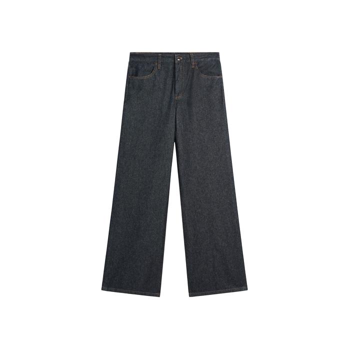 Wide leg jeans medium rise loose цвет: Темно-серый