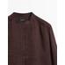Fluid pintuck shirt with ramie цвет: Гранатовый