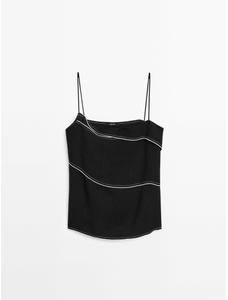 Top contrast stitching цвет: Черный