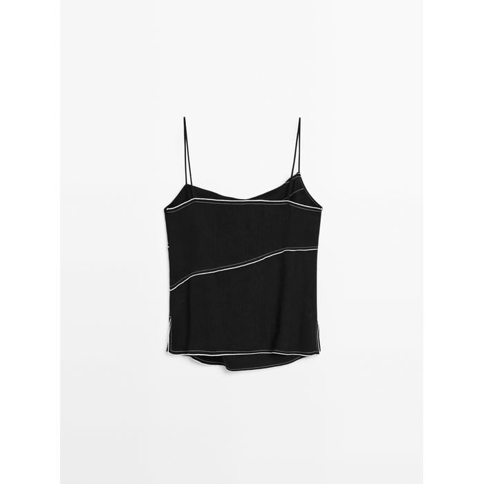 Top contrast stitching цвет: Черный