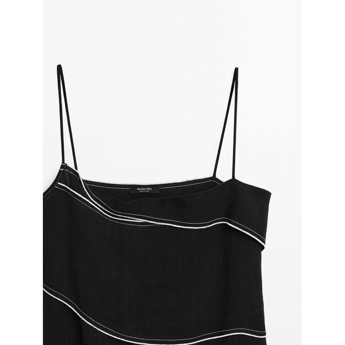 Top contrast stitching цвет: Черный