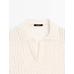 Openwork embroidered polo shirt цвет: Натуральный, кремовый