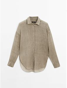 Fluid shirt maltinto with ramio цвет: Зеленый