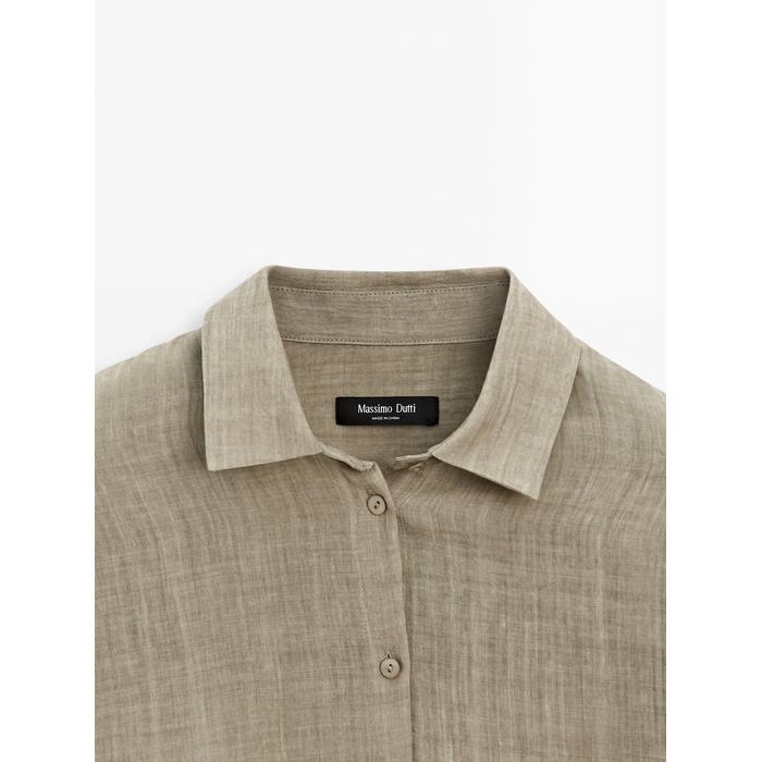Fluid shirt maltinto with ramio цвет: Зеленый