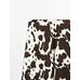 Midi flared skirt animal print цвет: Шоколадный