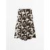 Midi flared skirt animal print цвет: Шоколадный