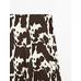 Midi flared skirt animal print цвет: Шоколадный