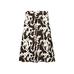 Midi flared skirt animal print цвет: Шоколадный