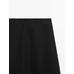 Midi skirt bottom stitch detail цвет: Черный