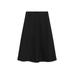 Midi skirt bottom stitch detail цвет: Черный