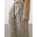 Fluid midi skirt with striped detail цвет: Дымчатый