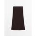 Stretch pleated midi skirt цвет: Гранатовый