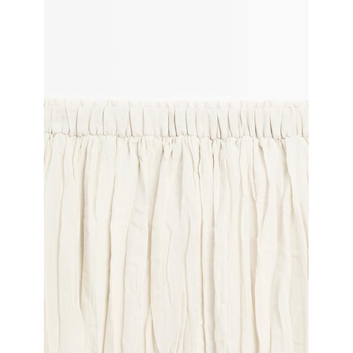 Pleated midi skirt with pleats цвет: Бежевый