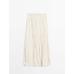Pleated midi skirt with pleats цвет: Бежевый