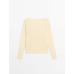 Long sleeve knitted jumper 100% linen цвет: Желтый