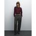 Cotton blend polo knit jumper цвет: Гранатовый
