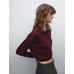 Cotton blend polo knit jumper цвет: Гранатовый