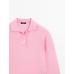 Cotton blend polo knit jumper цвет: Розовый средний